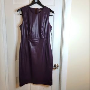 Calvin Klein Purple Faux Leather Dress. 10.